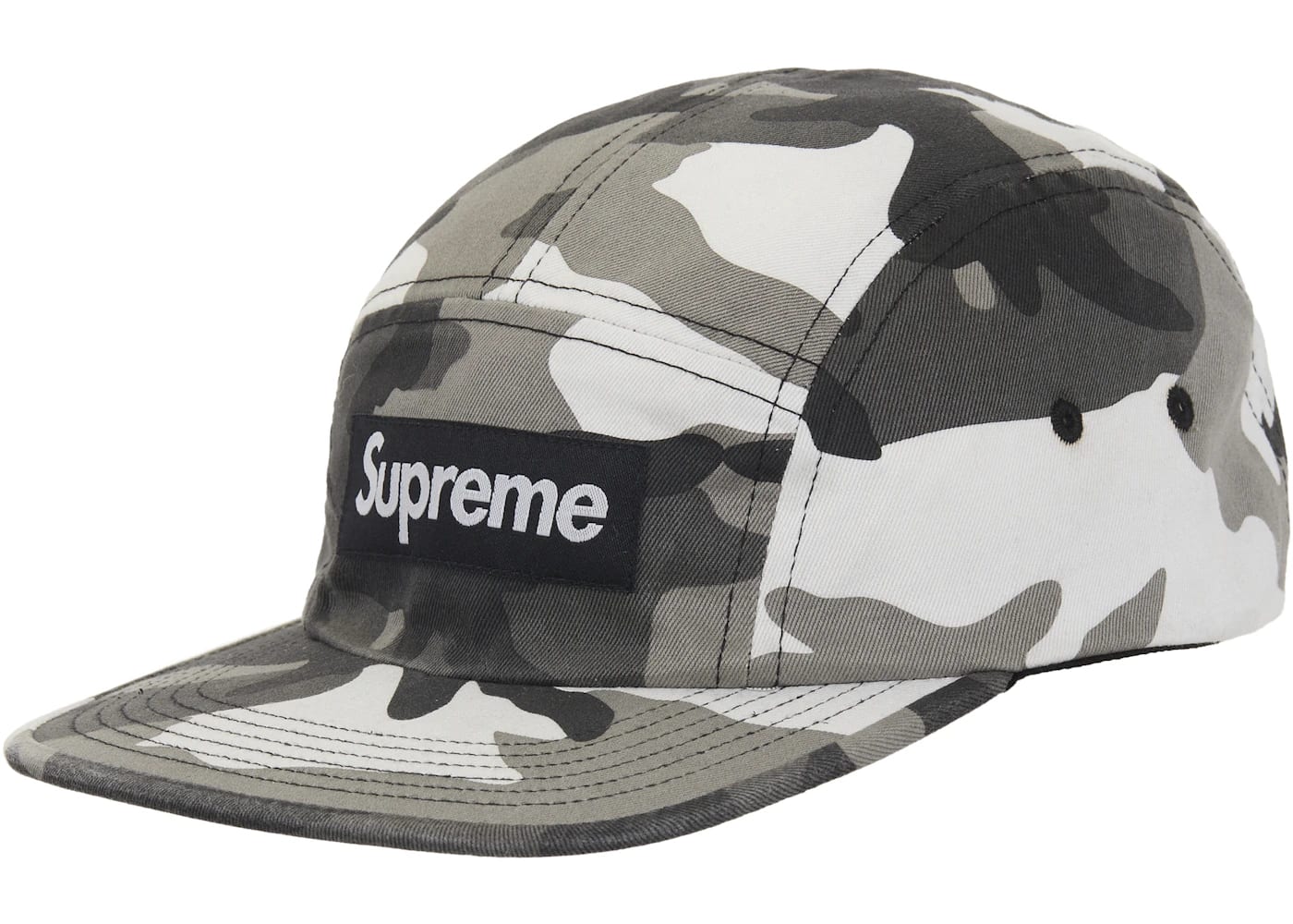 Supreme Washed Chino Twill Camp Cap (SS26) Snow Camo