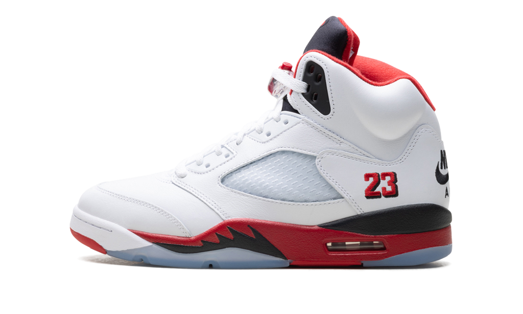 Jordan 5 Retro Fire Red Black Tongue (2025)