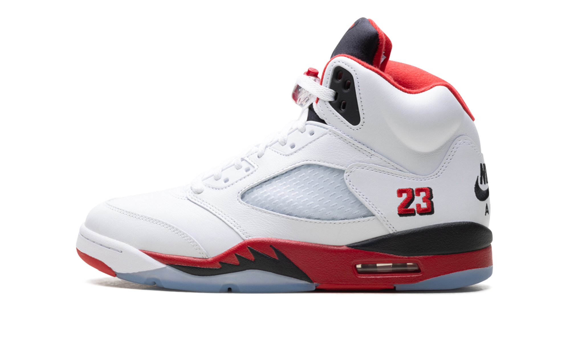 Jordan 5 Retro Fire Red Black Tongue (2025)