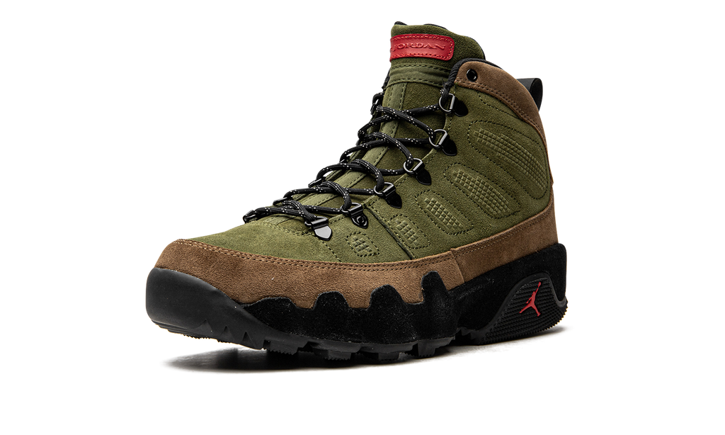 Jordan 9 Retro Boot NRG Military Brown Legion Green