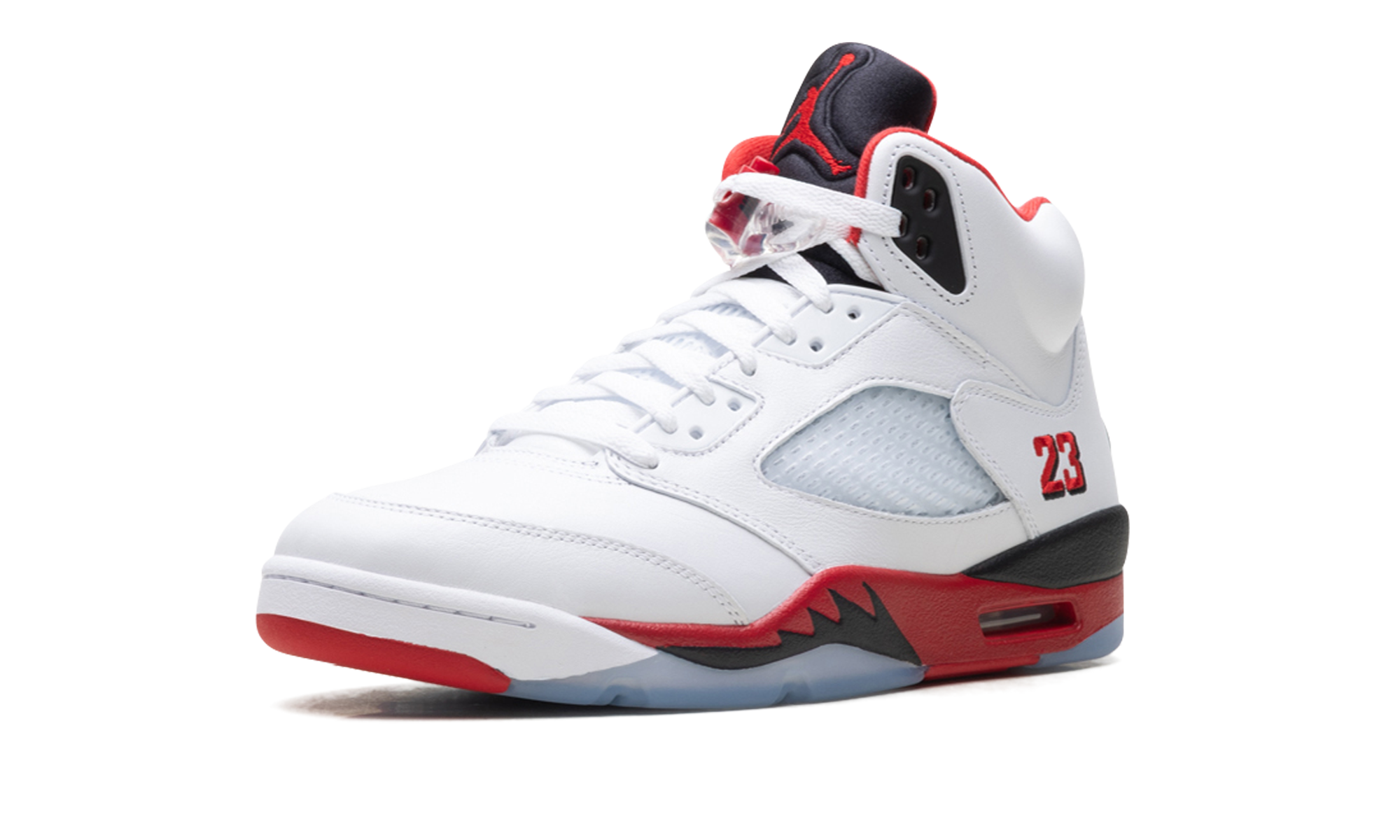 Jordan 5 Retro Fire Red Black Tongue (2025)