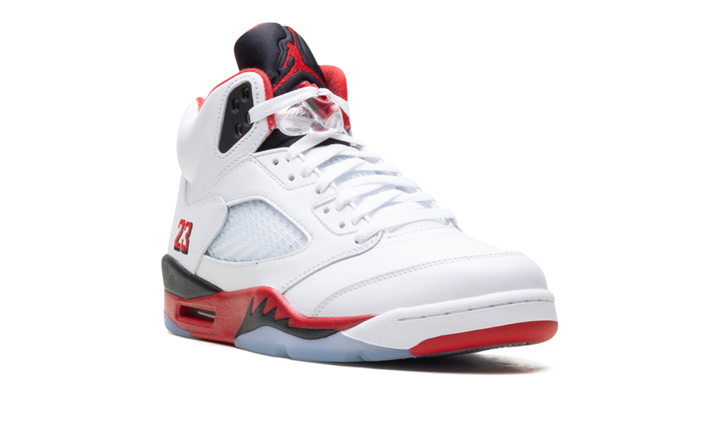 Jordan 5 Retro Fire Red Black Tongue (2025)