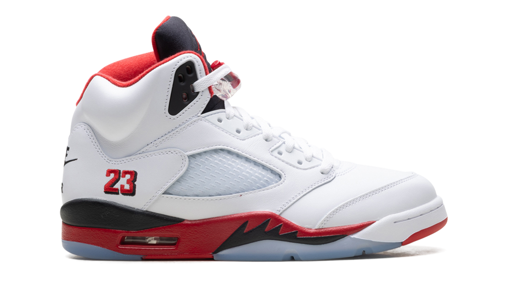 Jordan 5 Retro Fire Red Black Tongue (2025)