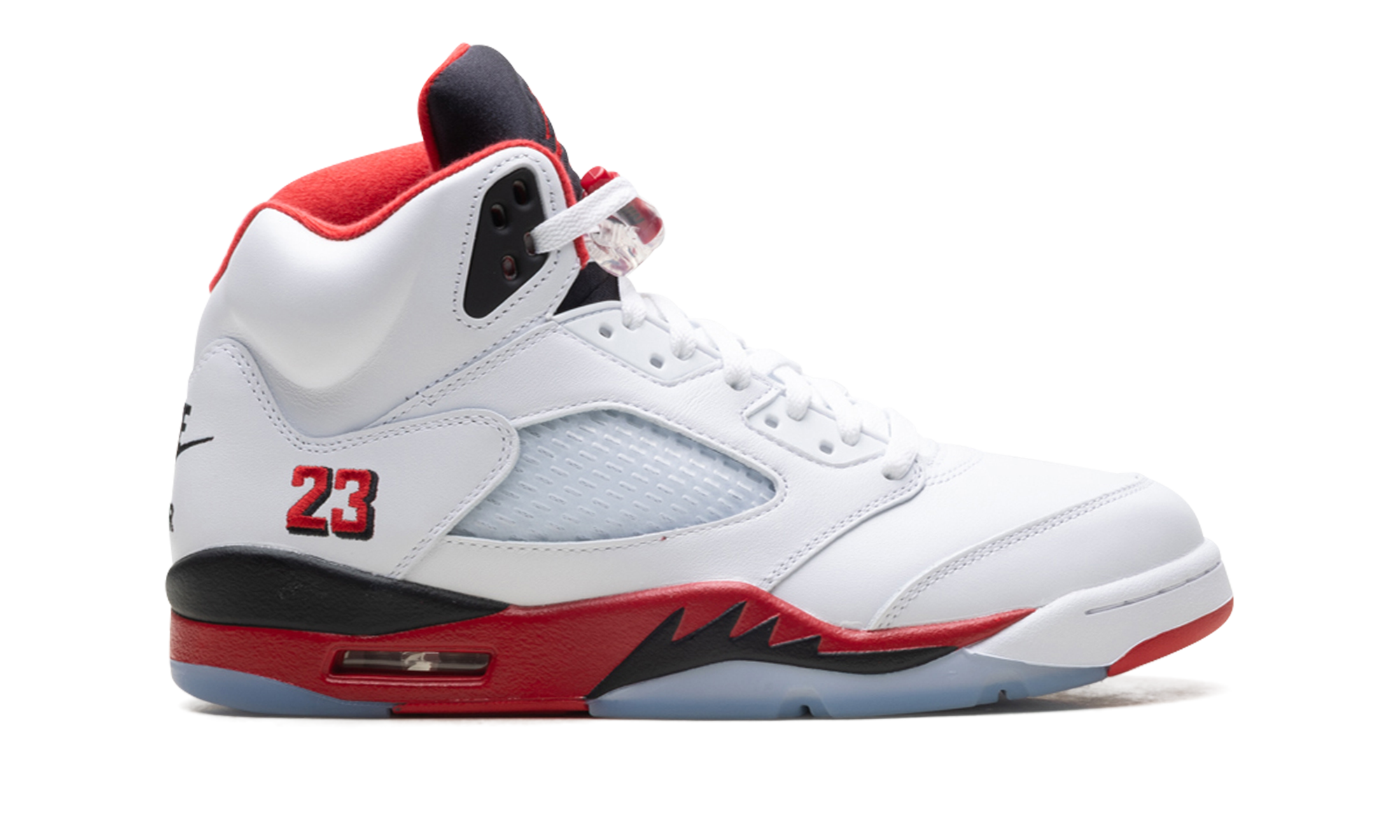 Jordan 5 Retro Fire Red Black Tongue (2025)