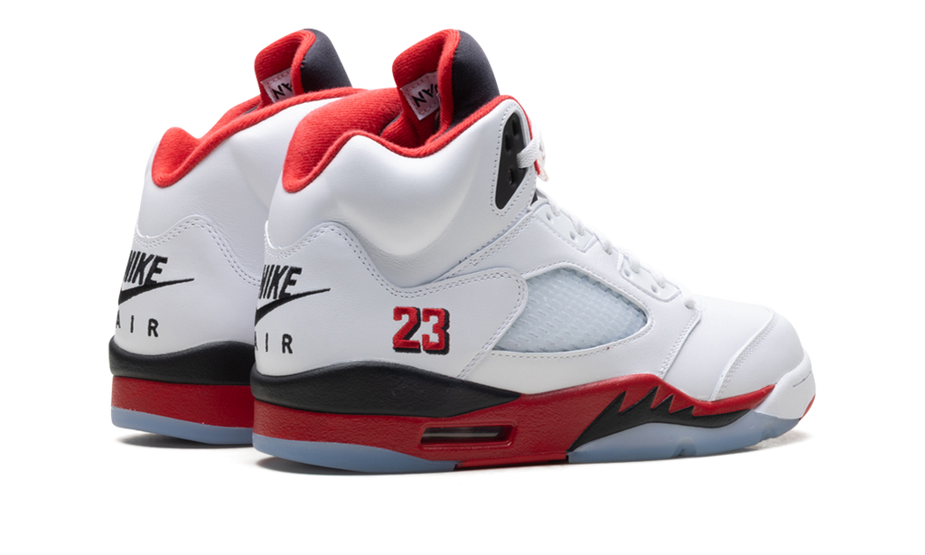 Jordan 5 Retro Fire Red Black Tongue (2025)