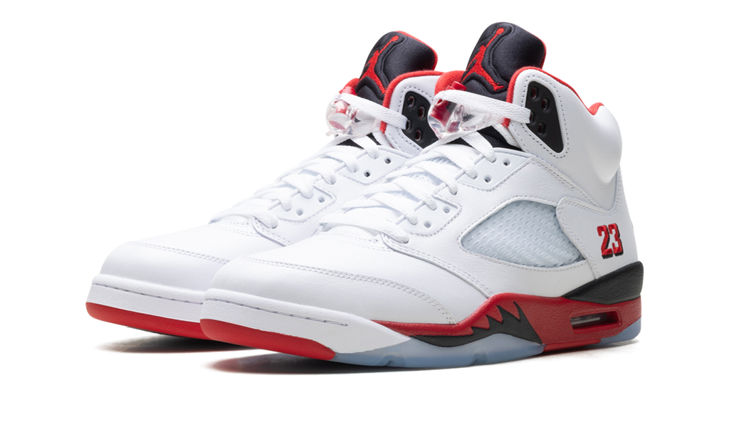 Jordan 5 Retro Fire Red Black Tongue (2025)