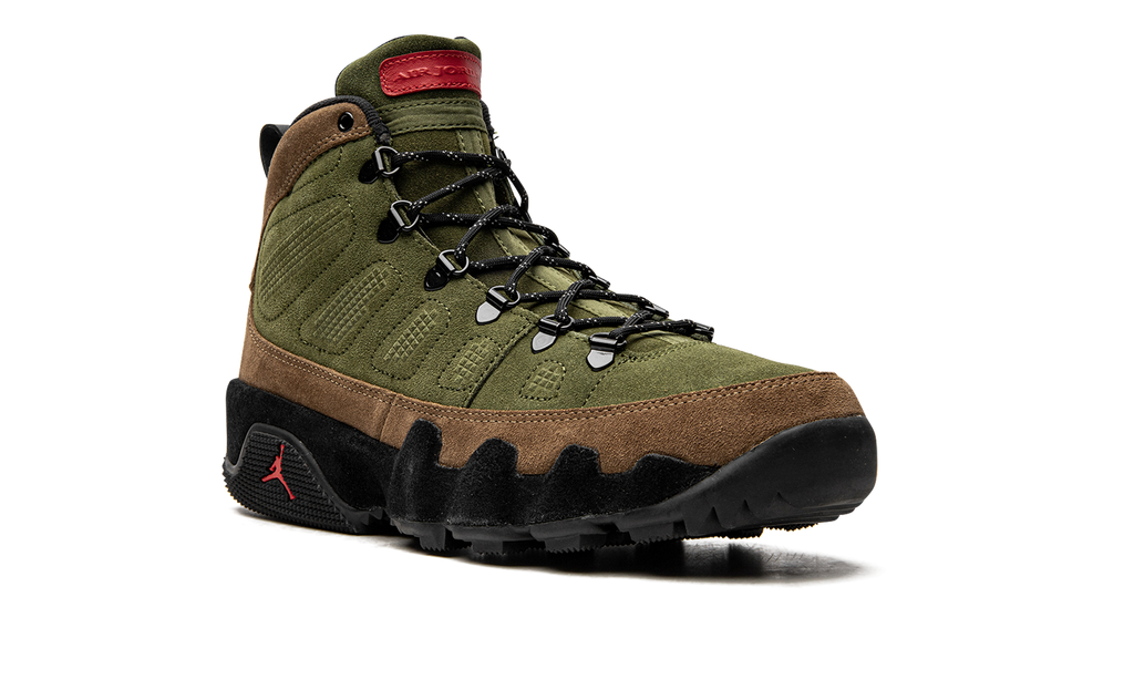 Jordan 9 Retro Boot NRG Military Brown Legion Green