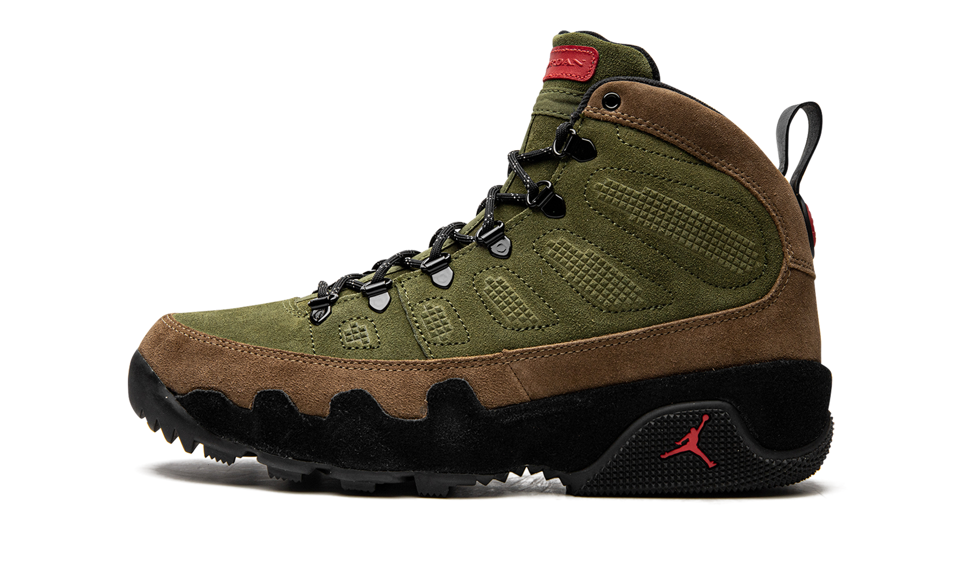 Jordan 9 Retro Boot NRG Military Brown Legion Green